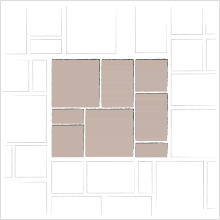 3 PIECE AND LARGE SQUARE B